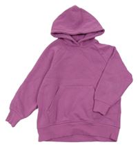 Růžová mikina s klokankou a kapucí Zara