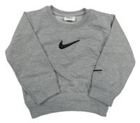 Šedá melírovaná mikina s logem Nike 