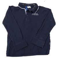Tmavomodré polo triko s logem Ted Baker
