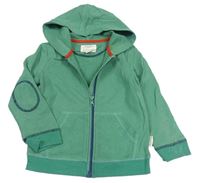 Zelená propínací mikina se stromem a kapucí WHITE STUFF KIDS