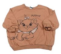 Skořicová oversize mikina s kočičkou Marií George
