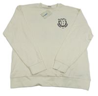 Nové - smetanová mikina se znakem a buldokem LC WaIKIKI