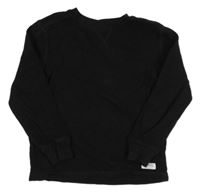 Černá žebrovaná mikina s nášivkou ZARA