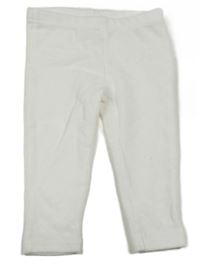 Bílé žebrované sametové legíny Topomini