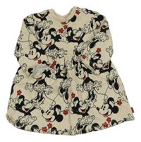 Smetanové teplákové šaty s Minnie George