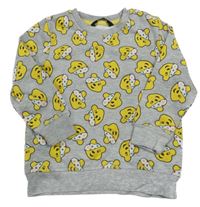 Šedá melírovaná mikina s medvídky Pudsey George