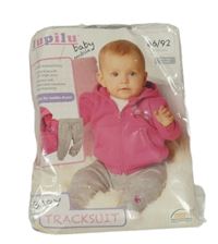 Nové - 2Set - Tmavorůžová propínací mikina+šedé tepláky lupilu