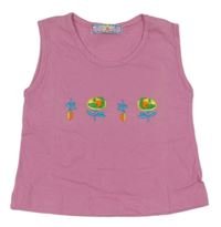 Růžový top s kytičkami DADO&DADA