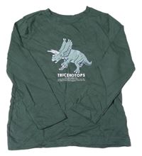Smaragdové triko s dinosaurem F&F