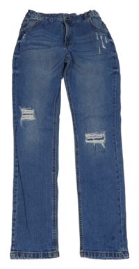 Modré rifle s prošoupáním beatwear