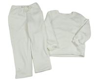 2set - Bílá mikina + tepláky Shein