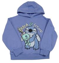 Levandulová mikina se Stitchem a kapucí zn. Primark