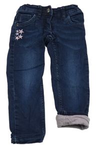 Tmavomodré podšité skinny rifle s hvězdami Impidimpi