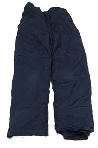 Tmavomodré šusťákové oteplovačky Place