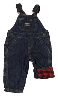 Tmavomodré podšité laclové rifle OshKosh