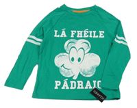 Nové - Zelené triko s trojlístkem Dunnes