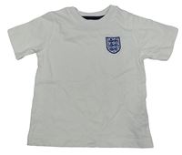 Bílé tričko s erbem - England