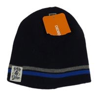 Nové - Tmavomodrá čepice s pruhy