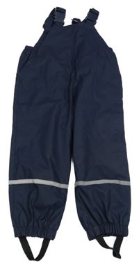 Tmavomodré nepromokavé podšité laclové kalhoty Kiki&Koko