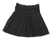 Tmavošedá melírovaná sukně s přezkou F&F