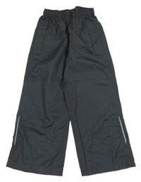 Tmavošedé šusťákové nepromokavé funkční kalhoty Crivit