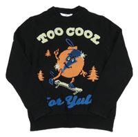 Černý svetr s ozdobou M&S