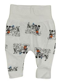 Bílé lehké tepláky s Mickeym a přáteli Disney