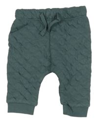 Tmavozelené prošívané tepláky Nutmeg