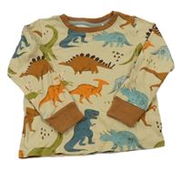 Pískové triko s dinosaury Next