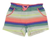 Barevné pruhované bavlněné kraťasy H&M