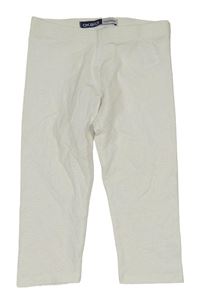 Nové - Bílé capri legíny Okaidi