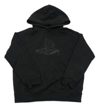 Černá mikina s logem PlayStation a kapucí H&M