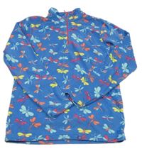 Modrá fleecová funkční mikina s vážkami Mountain Warehouse