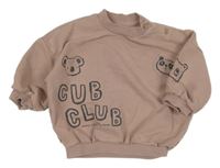 Starorůžová oversize mikina s pandou a koalou George