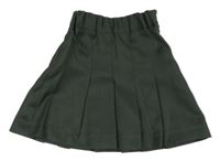 Tmavokhaki skládaná sukně