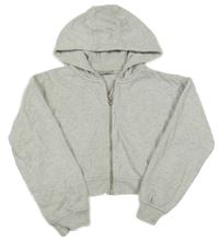 Světlerůžová propínací crop mikina s kapucí Matalan