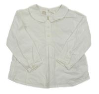 Bílá polo halenka s límečkem Chicco