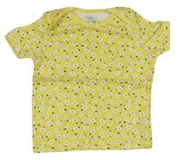 Žluté květované pyžamové tričko F&F