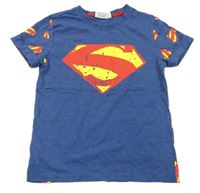 Tmavomodré tričko s potiskem - Superman 
