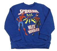Modrá mikina se Spidermanem Marvel