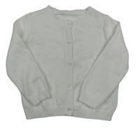 Bílý propínací lehký svetr Matalan