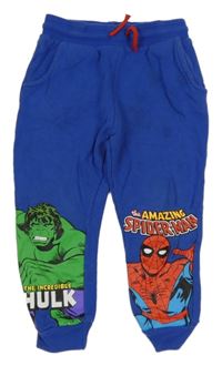 Modré tepláky s Hulkem a Spidermanem George