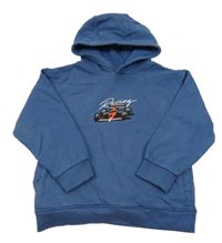 Modrá mikina s formulí a kapucí Next