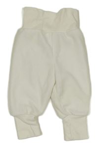 Bílé fleecové tepláky 