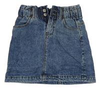 Tmavomodrá melírovaná riflová sukně E-Vie