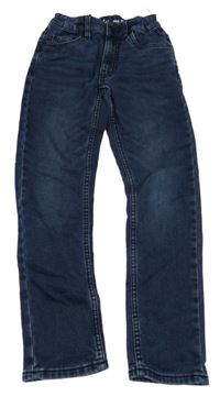 Tmavomodré teplákové slim rifle C&A