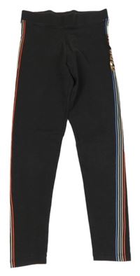 Tmavošedé legíny s barevným pruhem M&S