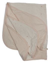 Světlerůžovo-bílá deka s hvězdičkami Mothercare