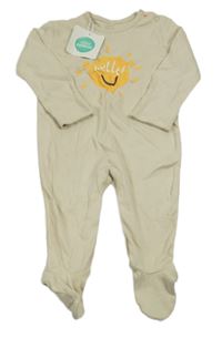 Nové - Béžový overal se sluncem 