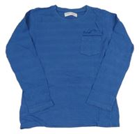 Tmavomodré pruhované triko Minoti 